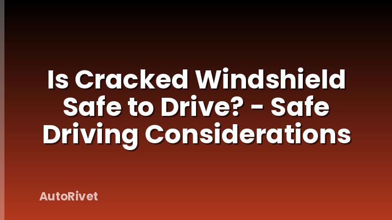 Is Cracked Windshield Safe to Drive? - Safe Driving Considerations