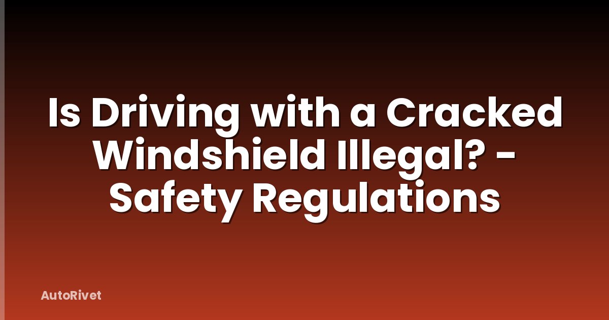 Is Driving with a Cracked Windshield Illegal? - Safety Regulations