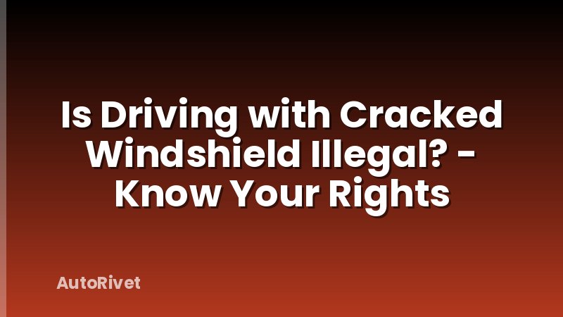 Is Driving with Cracked Windshield Illegal? - Know Your Rights