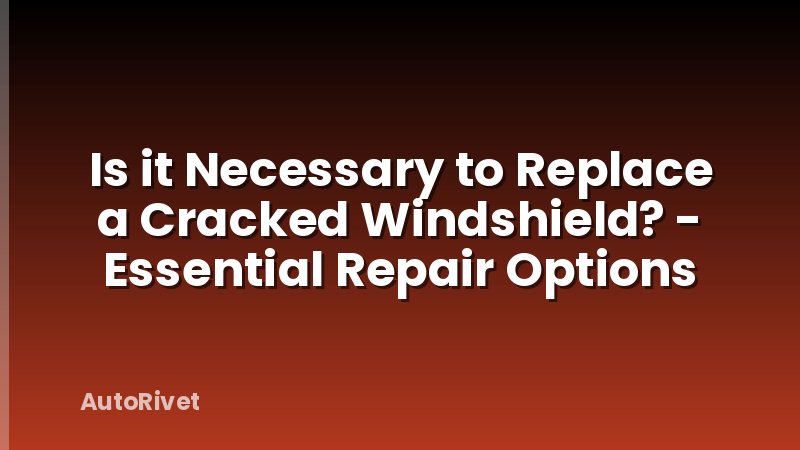 Is it Necessary to Replace a Cracked Windshield? - Essential Repair Options