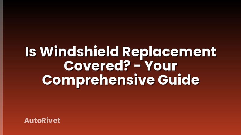 Is Windshield Replacement Covered? - Your Comprehensive Guide