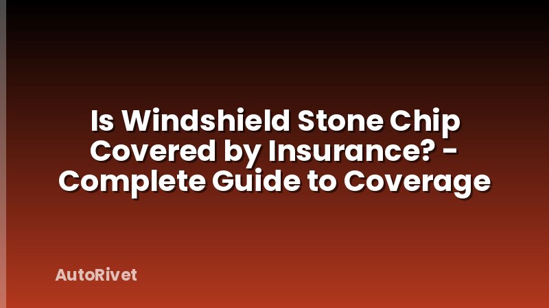 Is Windshield Stone Chip Covered by Insurance? - Complete Guide to Coverage