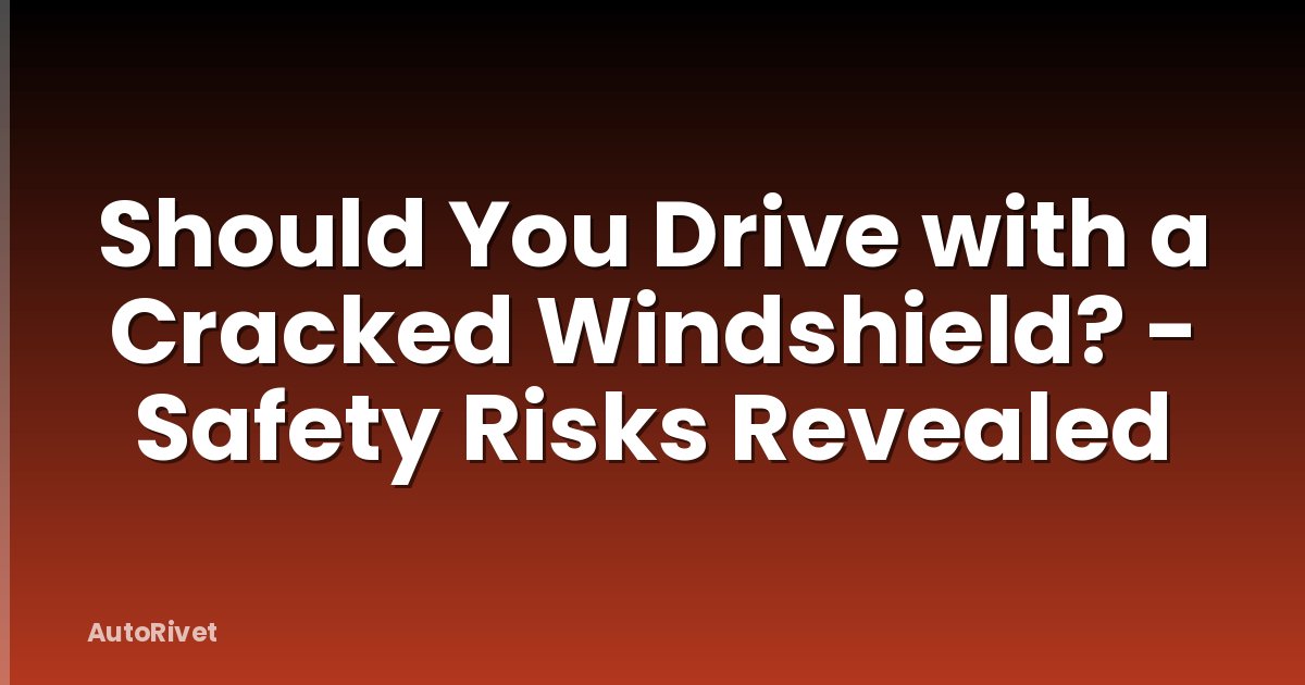 Should You Drive with a Cracked Windshield? - Safety Risks Revealed