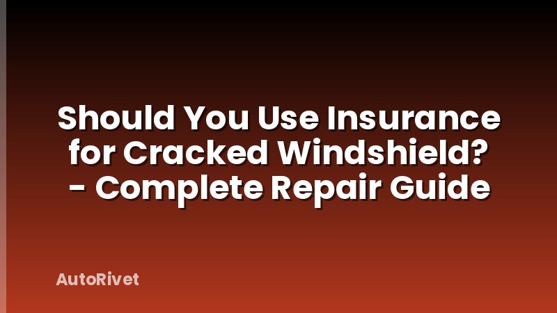 Should You Use Insurance for Cracked Windshield? - Complete Repair Guide