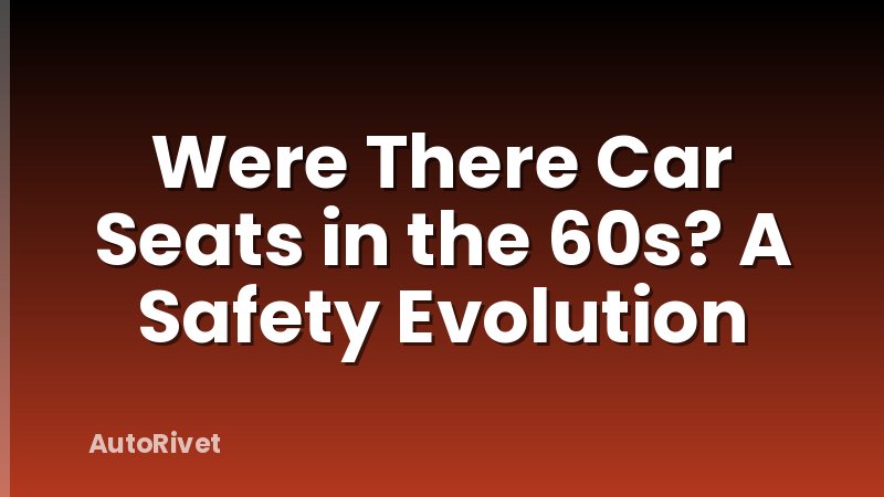 Were There Car Seats in the 60s? A Safety Evolution