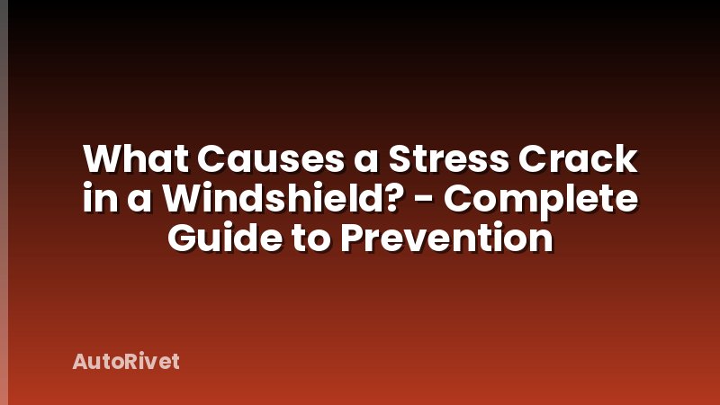 What Causes a Stress Crack in a Windshield? - Complete Guide to Prevention