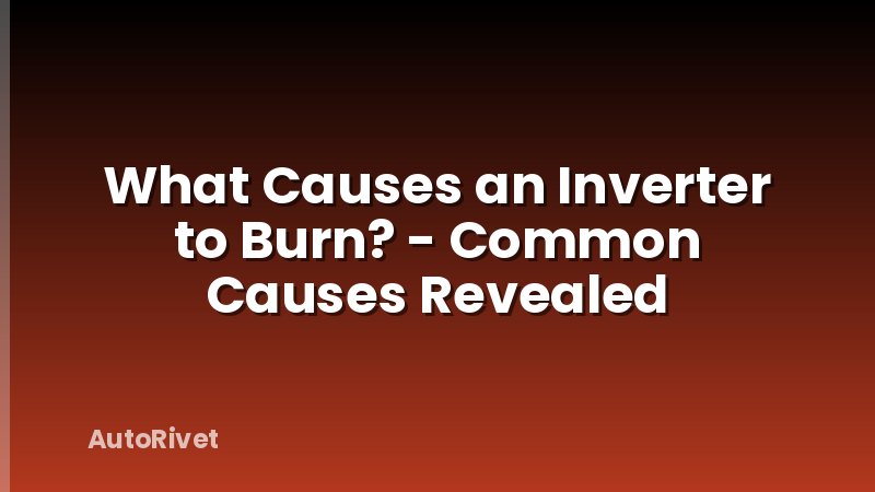 What Causes an Inverter to Burn? - Common Causes Revealed