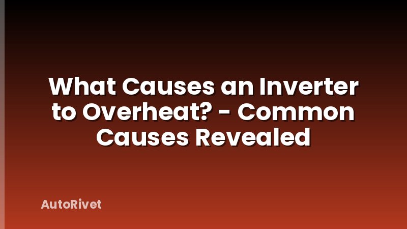 What Causes an Inverter to Overheat? - Common Causes Revealed