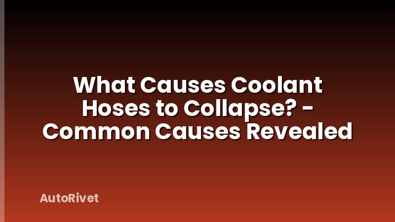 What Causes Coolant Hoses to Collapse? - Common Causes Revealed
