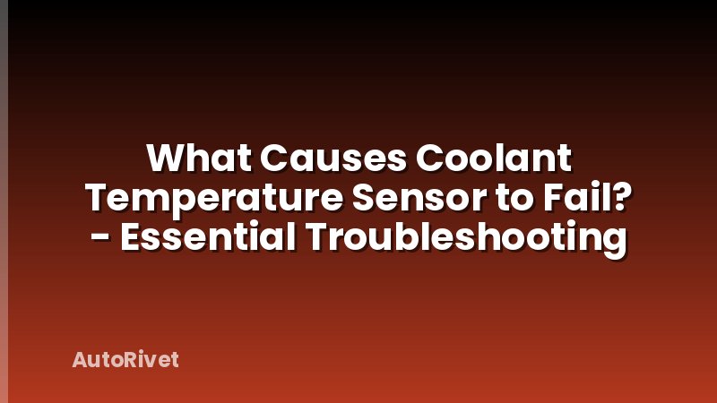 What Causes Coolant Temperature Sensor to Fail? - Essential Troubleshooting