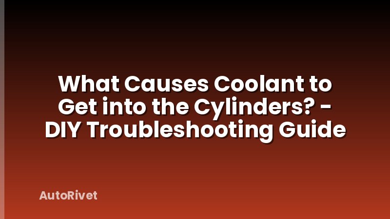 What Causes Coolant to Get into the Cylinders? - DIY Troubleshooting Guide