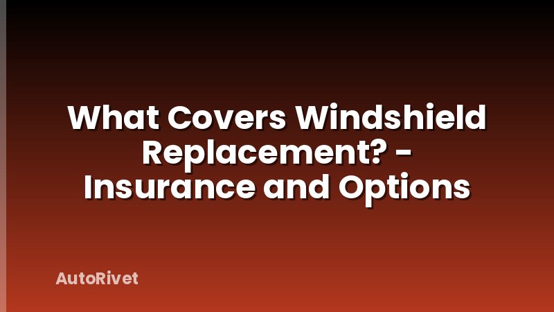 What Covers Windshield Replacement? - Insurance and Options