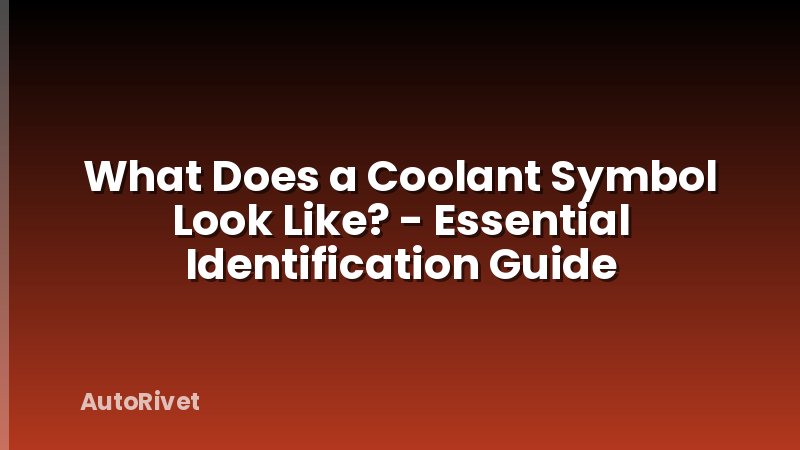 What Does a Coolant Symbol Look Like? - Essential Identification Guide