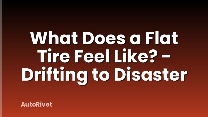 What Does a Flat Tire Feel Like? - Drifting to Disaster