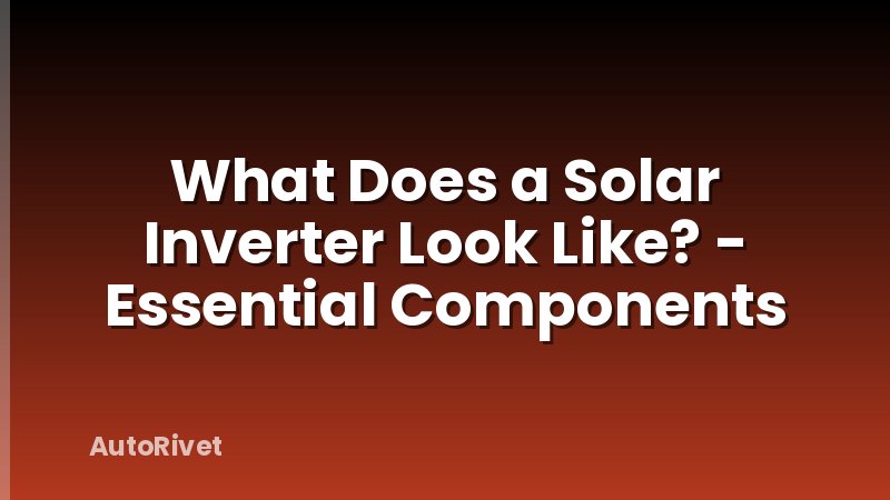 What Does a Solar Inverter Look Like? - Essential Components