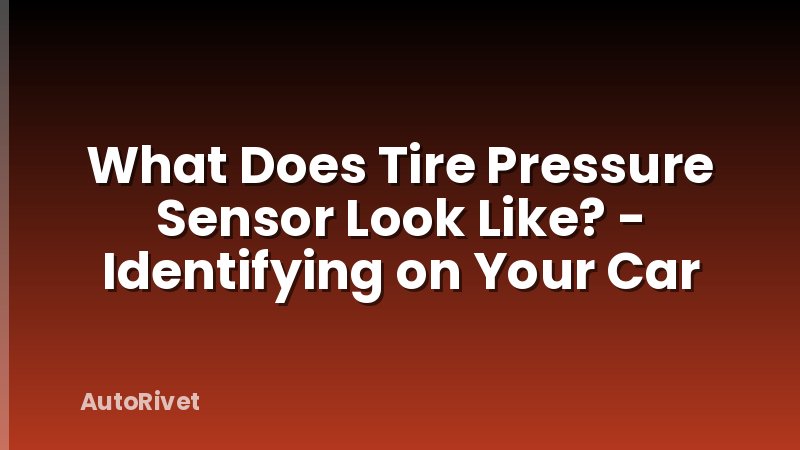 What Does Tire Pressure Sensor Look Like? - Identifying on Your Car