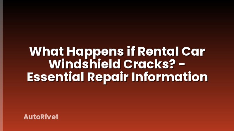 What Happens if Rental Car Windshield Cracks? - Essential Repair Information