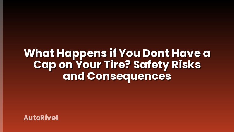 What Happens if You Dont Have a Cap on Your Tire? Safety Risks and Consequences