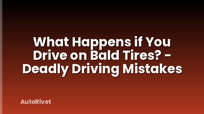 What Happens if You Drive on Bald Tires? - Deadly Driving Mistakes