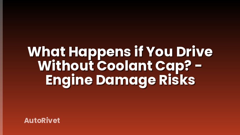 What Happens if You Drive Without Coolant Cap? - Engine Damage Risks