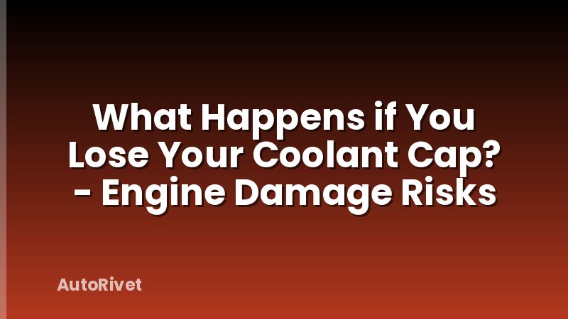 What Happens if You Lose Your Coolant Cap? - Engine Damage Risks
