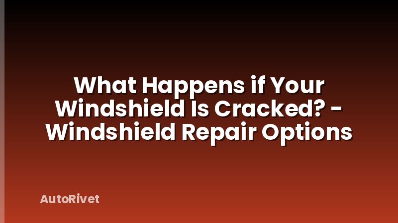 What Happens if Your Windshield Is Cracked? - Windshield Repair Options