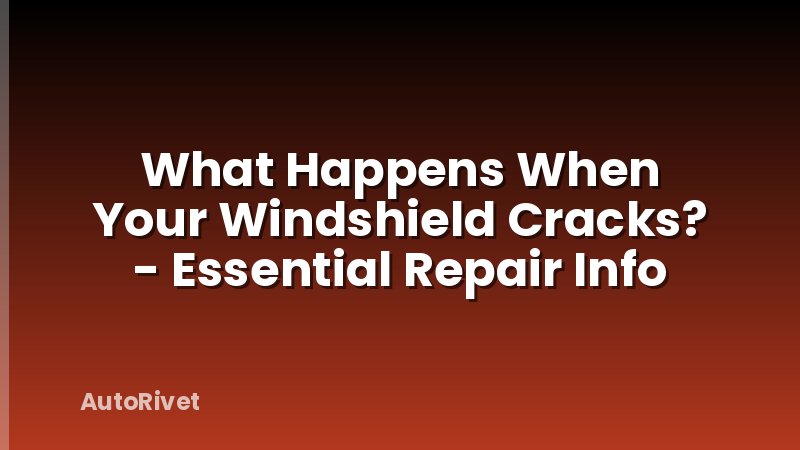 What Happens When Your Windshield Cracks? - Essential Repair Info