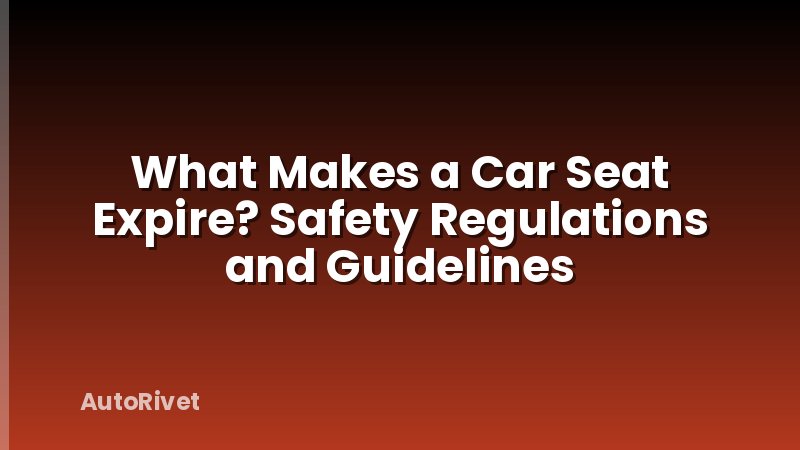 What Makes a Car Seat Expire? Safety Regulations and Guidelines