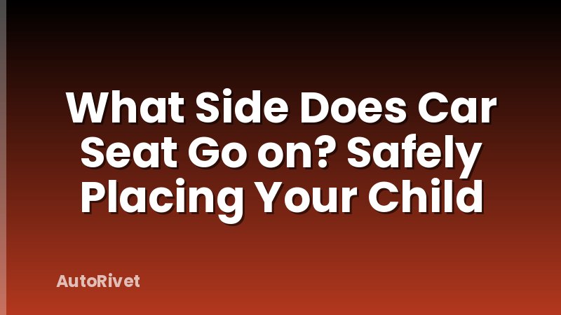 What Side Does Car Seat Go on? Safely Placing Your Child