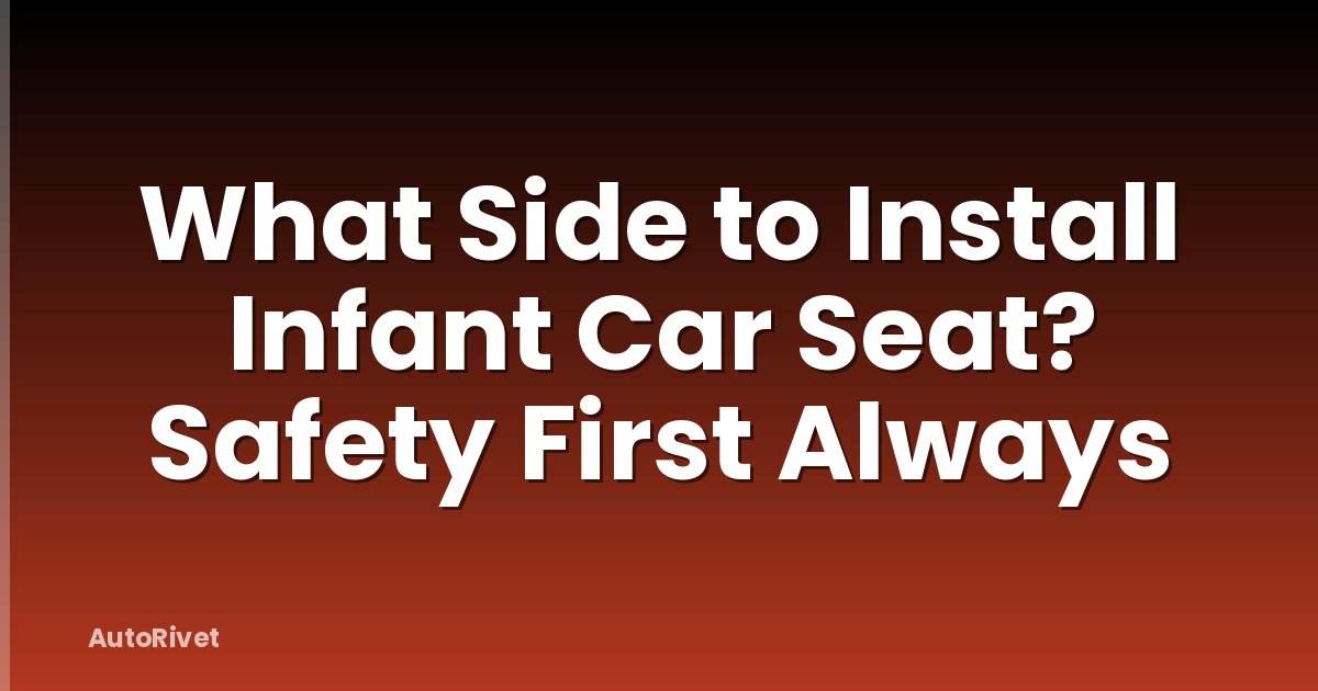 What Side to Install Infant Car Seat? Safety First Always