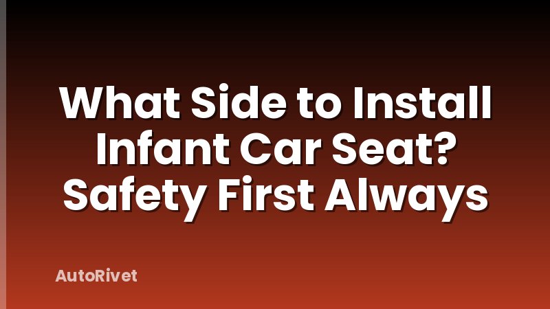 What Side to Install Infant Car Seat? Safety First Always
