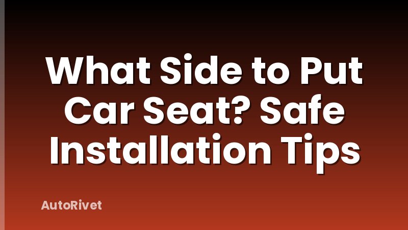 What Side to Put Car Seat? Safe Installation Tips