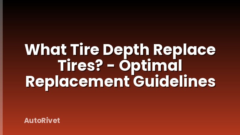 What Tire Depth Replace Tires? - Optimal Replacement Guidelines