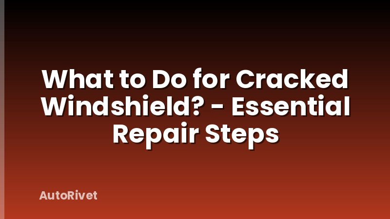 What to Do for Cracked Windshield? - Essential Repair Steps