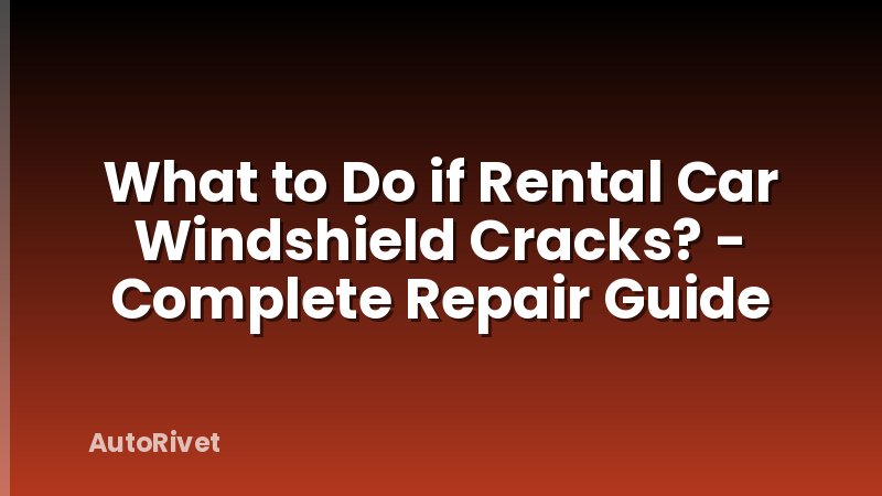 What to Do if Rental Car Windshield Cracks? - Complete Repair Guide