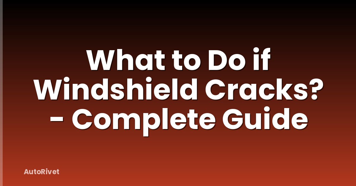 What to Do if Windshield Cracks? - Complete Guide