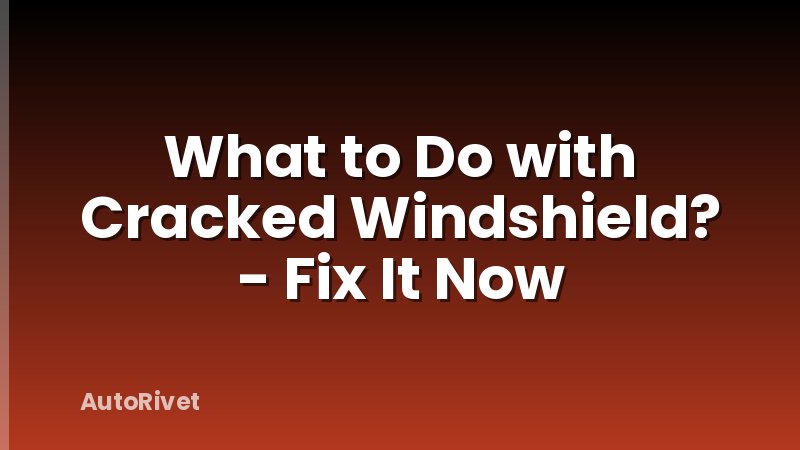 What to Do with Cracked Windshield? - Fix It Now