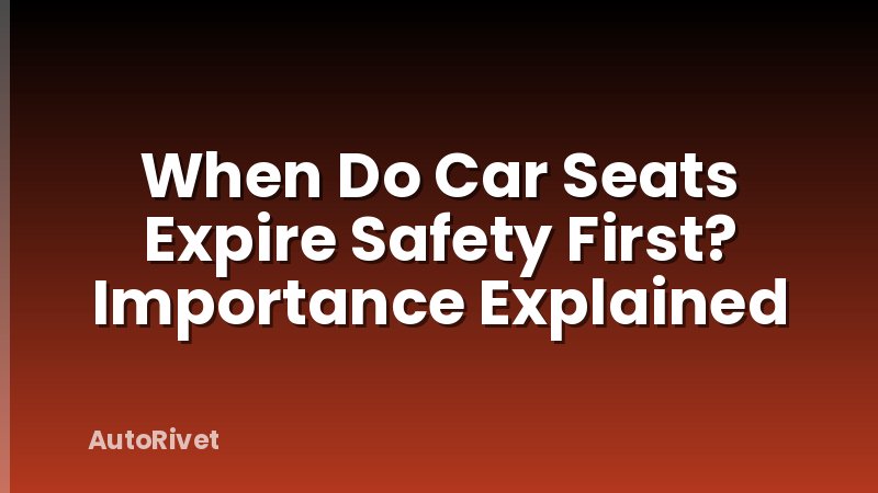 When Do Car Seats Expire Safety First? Importance Explained
