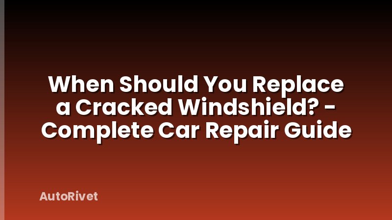 When Should You Replace a Cracked Windshield? - Complete Car Repair Guide