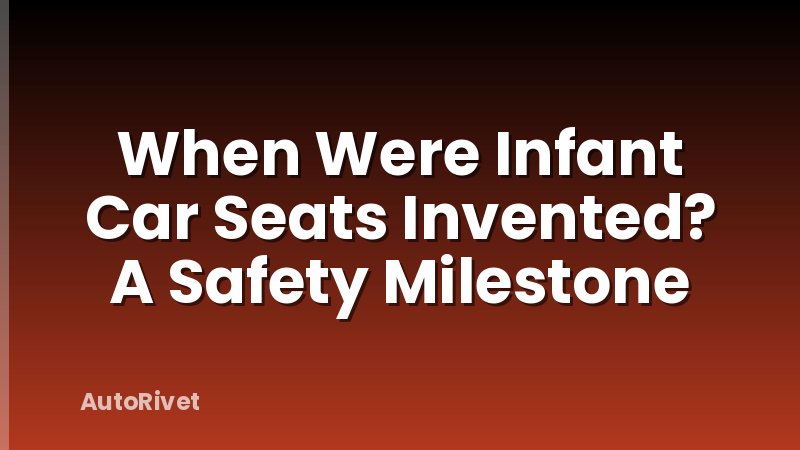 When Were Infant Car Seats Invented? A Safety Milestone