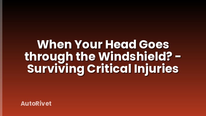When Your Head Goes through the Windshield? - Surviving Critical Injuries