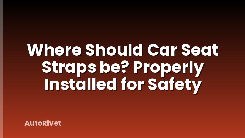 Where Should Car Seat Straps be? Properly Installed for Safety