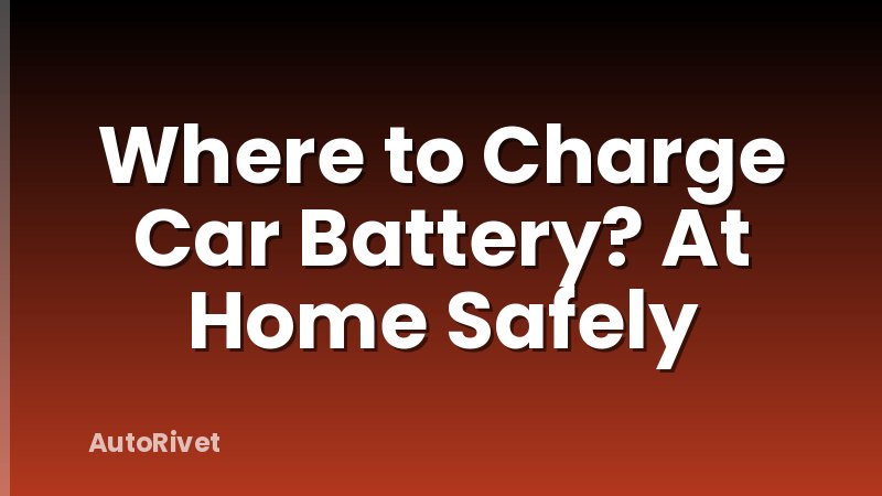 Where to Charge Car Battery? At Home Safely