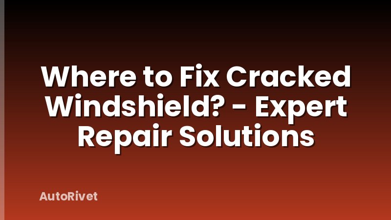 Where to Fix Cracked Windshield? - Expert Repair Solutions