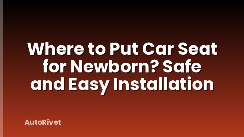Where to Put Car Seat for Newborn? Safe and Easy Installation