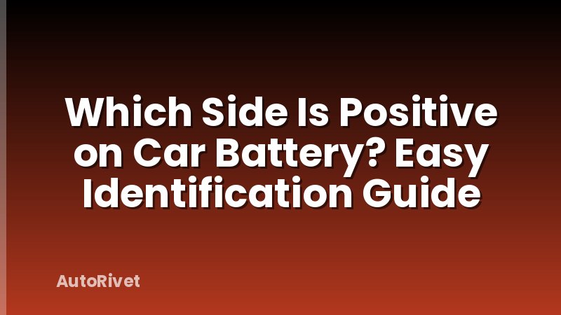 Which Side Is Positive on Car Battery? Easy Identification Guide