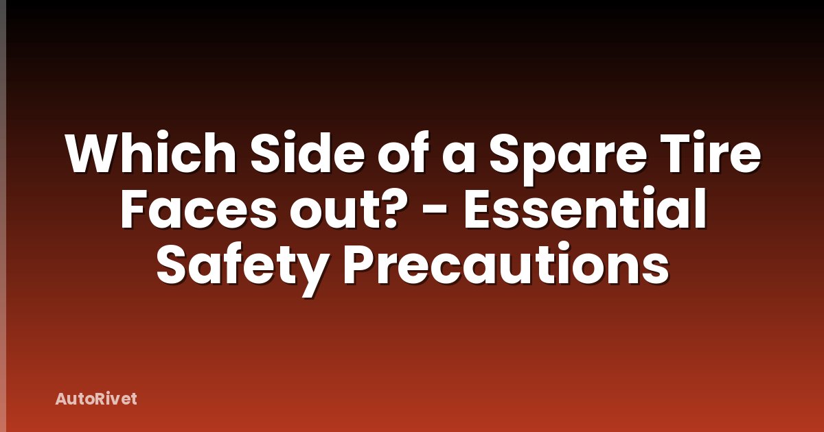 Which Side of a Spare Tire Faces out? - Essential Safety Precautions