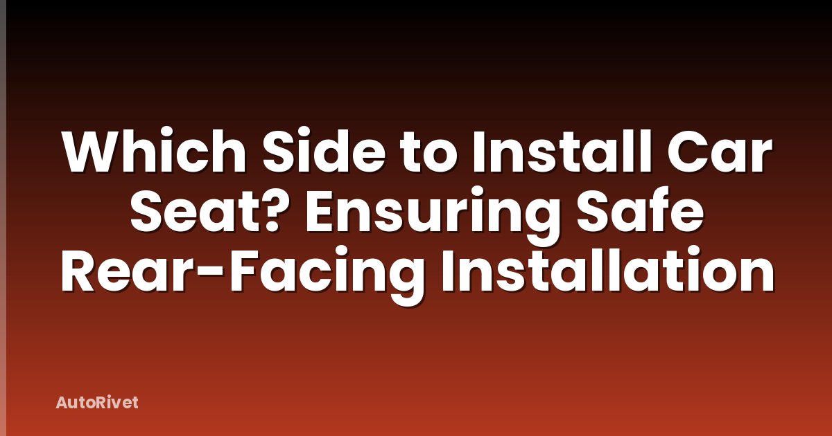 Which Side to Install Car Seat? Ensuring Safe Rear-Facing Installation