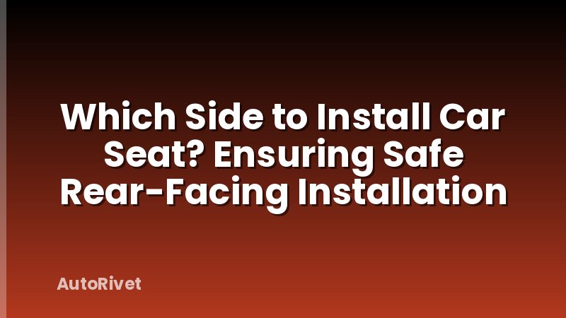 Which Side to Install Car Seat? Ensuring Safe Rear-Facing Installation