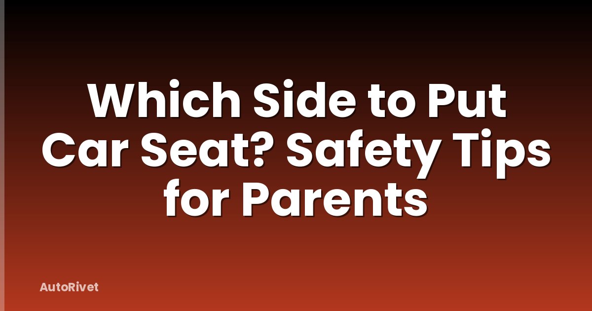 Which Side to Put Car Seat? Safety Tips for Parents